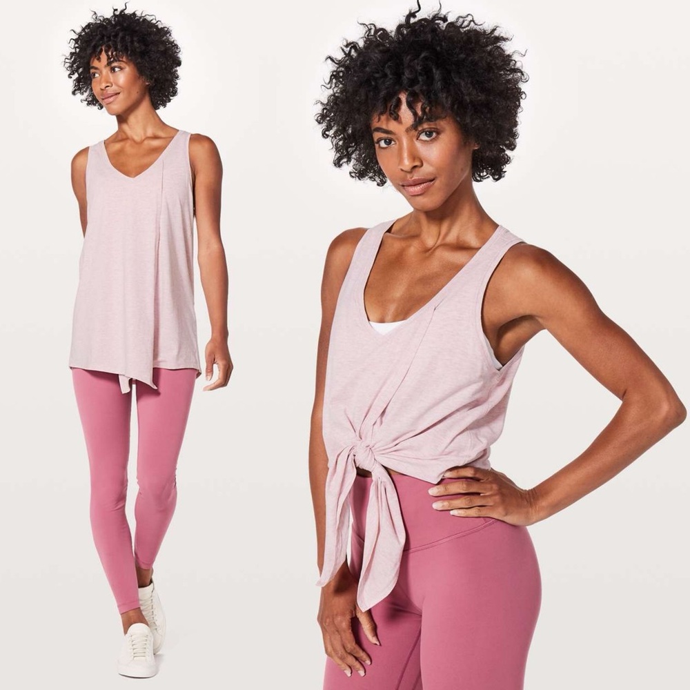 LULULEMON Knot A Problem Tank in Heathered Petals Size 12 (P2P 19”)